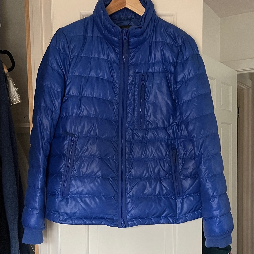 J Crew Blue Puffer Jacket
